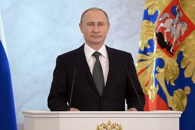 Владимир Путин. Послание Федеральному Собранию 2014 г. Фото с официального сайта Кремля